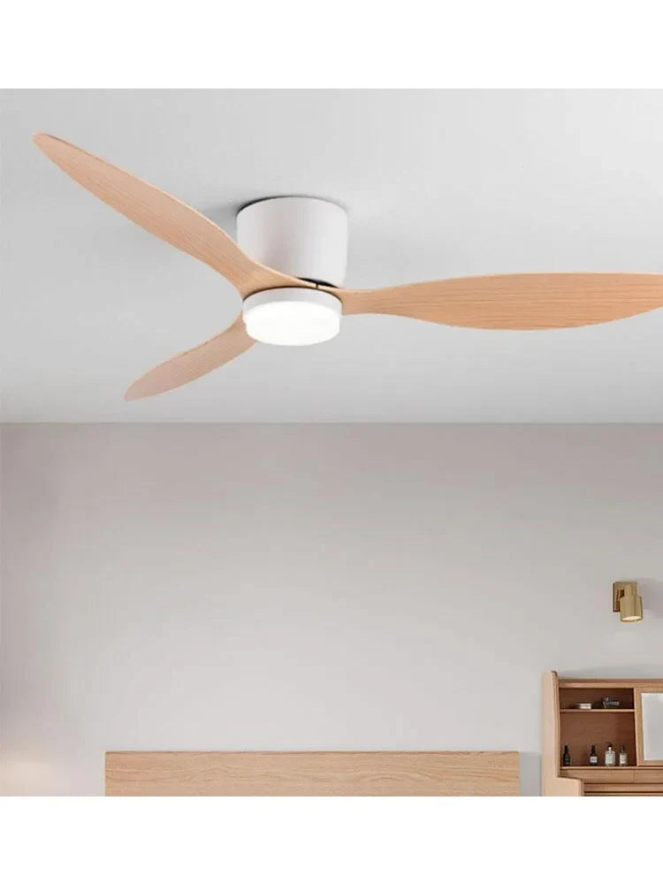 42/52 Tommers Takvifter med LED Lys - 3 Farger, 6 Hastigheter DC Motor, Fjernkontroll, Lave Gulvdekorative Vifter med Belysning | Skanto