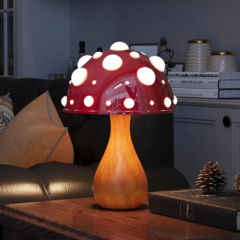 Trikolorert sopp Varmt lys Atmosfære lampe | Skanto