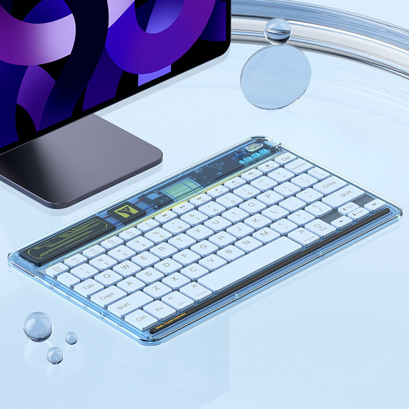 Skanto | Transparent Trådløst Bluetooth Tastatur