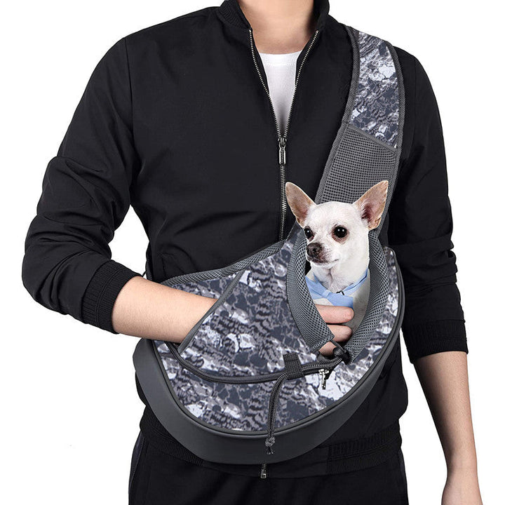 Skanto | Pet Dog Carrier Sling Bag med justerbar stropp og telefonlomme, for hunder og katter