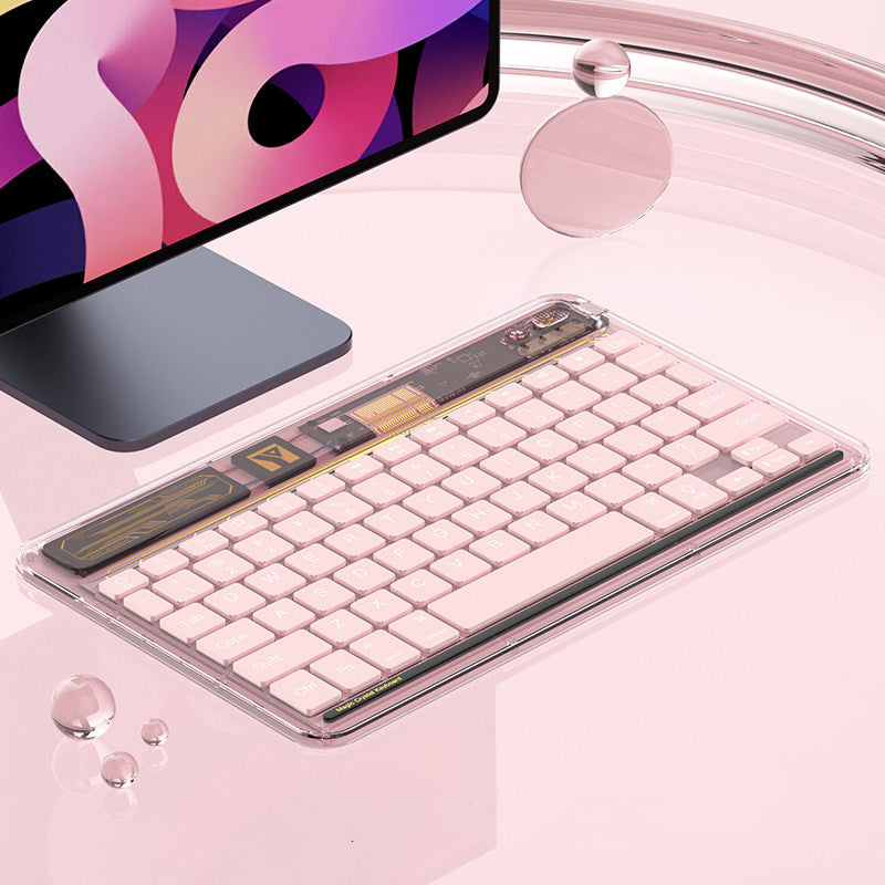 Skanto | Transparent Trådløst Bluetooth Tastatur