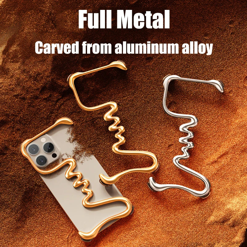 Skanto | Rammefri Metall Spor Bumper iPhone Deksel