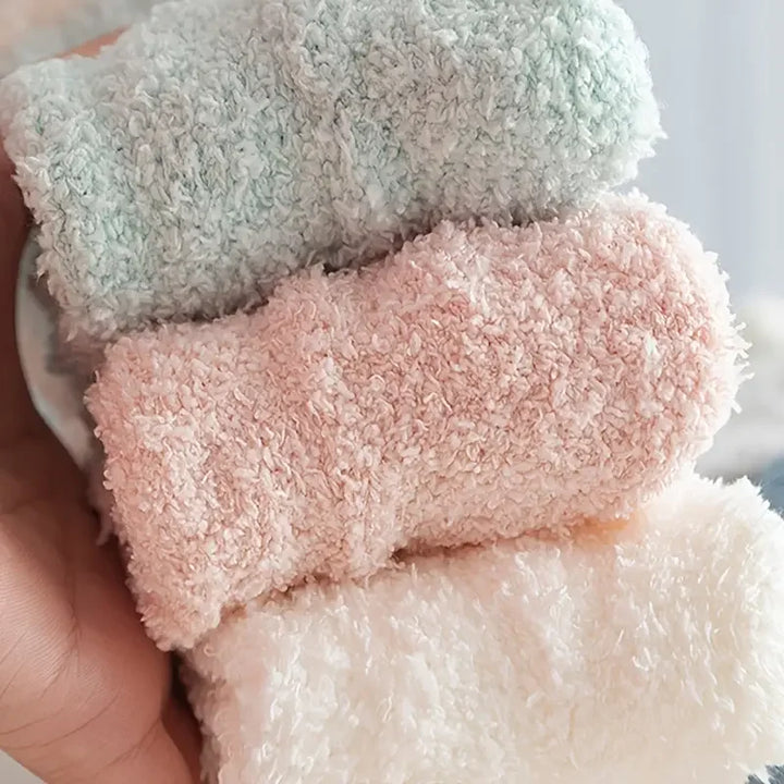 Skanto | Vinter Sokker FrostStep | Med Fleece Fôr | 5-Pakning | Ensfarget | Størrelse EU 34–40
