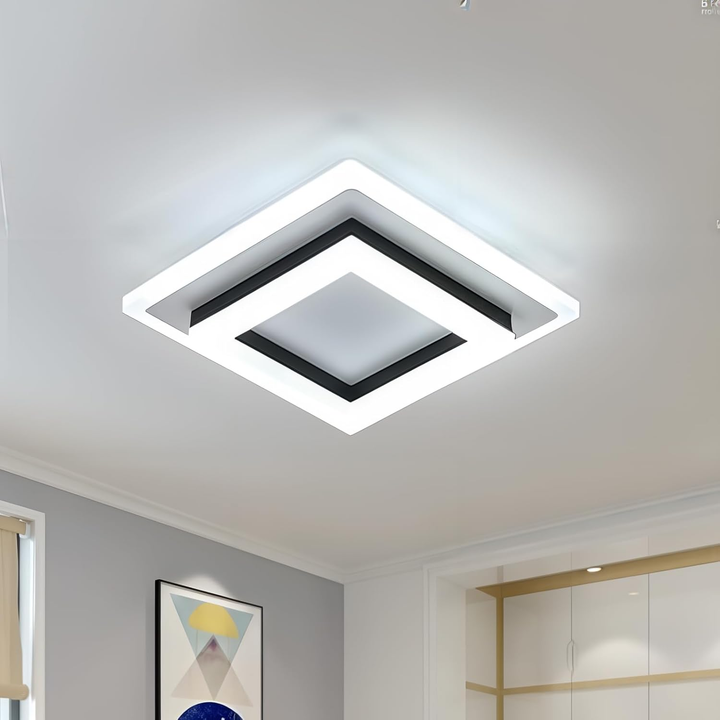 Quadratische LED-Deckenleuchte for moderne Innenräume
