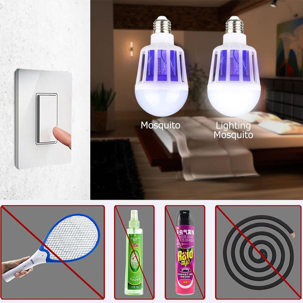 Skanto | IcoolGadgets AC175~220V LED Myggjagerpære E27/B22 LED Pære For Hjemmelighting Insekt Forhinder Lampe Insekt Anti Mygg Repeller Lys
