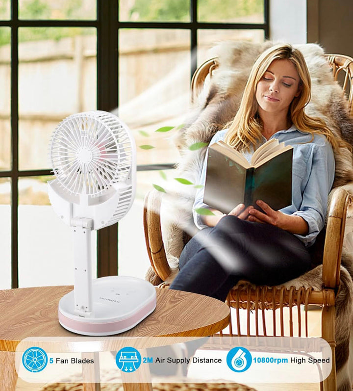 MULTI-FUNCTION FOLDING FAN WITH LIGHT | Skanto