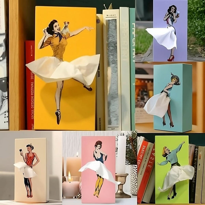 Skanto | Lekfull Rock Tissue Box for Kreativ Hjemmedekorasjon