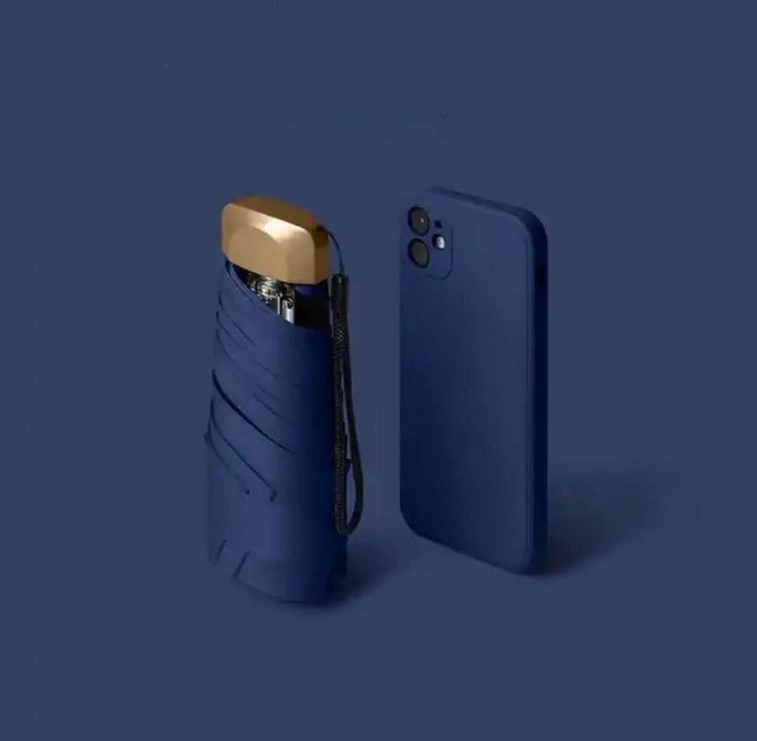 Mini Pocket Paraply UV Beskyttelse Kompakt | Skanto