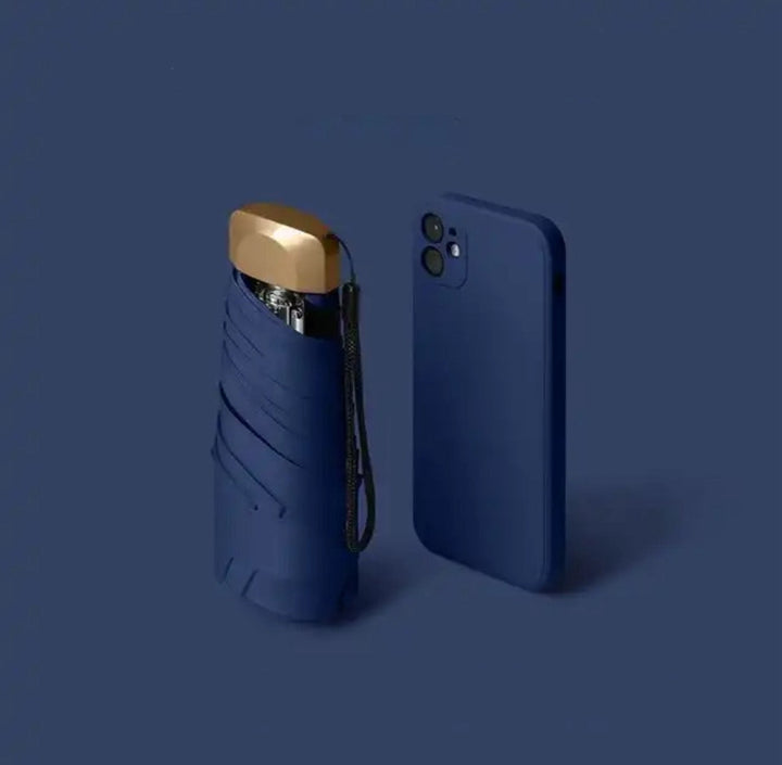 Mini Pocket Paraply UV Beskyttelse Kompakt | Skanto