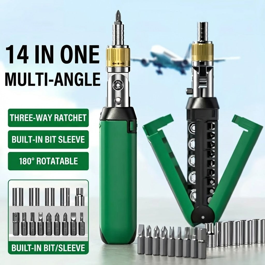 14in1 Multi Angle Ratchet Screwdriver Set | Skanto