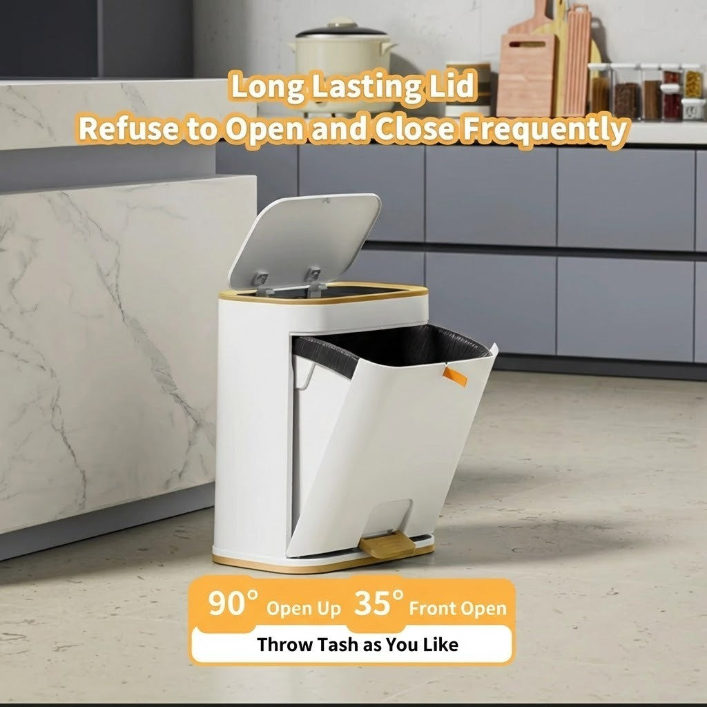 Easy-Clean Elegant Bathroom Trash Can | Skanto
