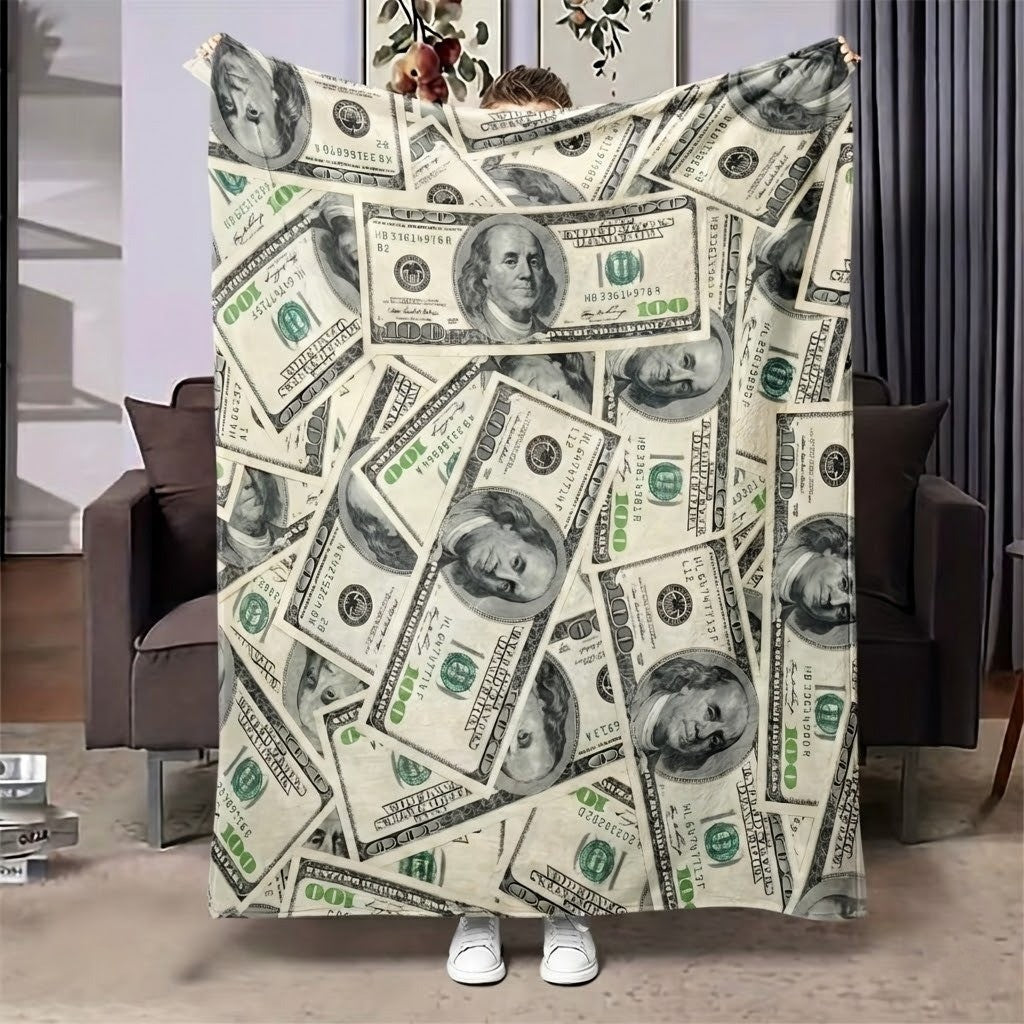 Morsom Penger Penger Myk Sofa Teppe | Skanto
