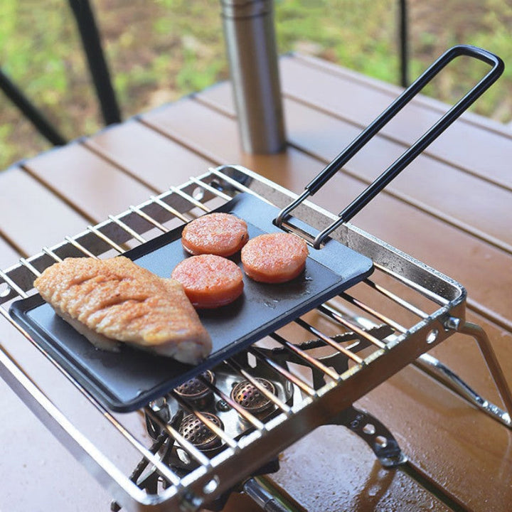 Skanto | Bærbar Ultra-Liten Non-Stick Grillpanne For Utendørs Camping