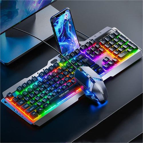 Skanto | Metall Mekanisk Tastatur Og Mus Sett