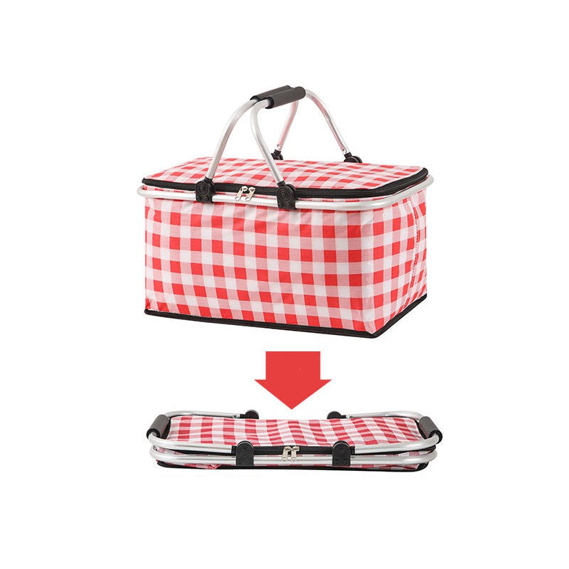 Skanto | Sammenleggbar Utendørs Bære Picnic Kurv