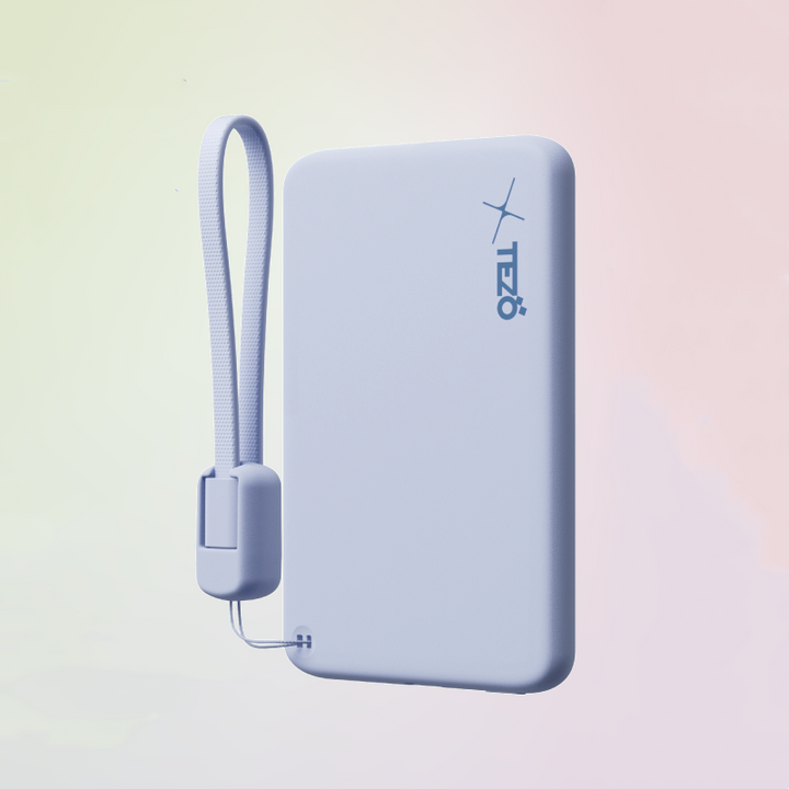 Skanto | Ultra-Tynn Fargerik Magnetisk Lader Power Bank Med Innebygd Snor