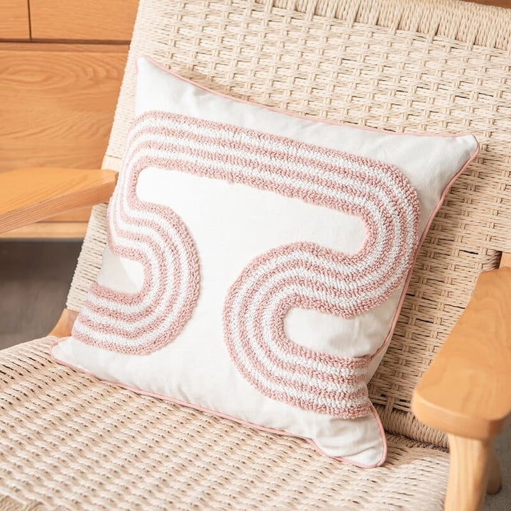 Abstract Loop-Tufted Pillow Skanto