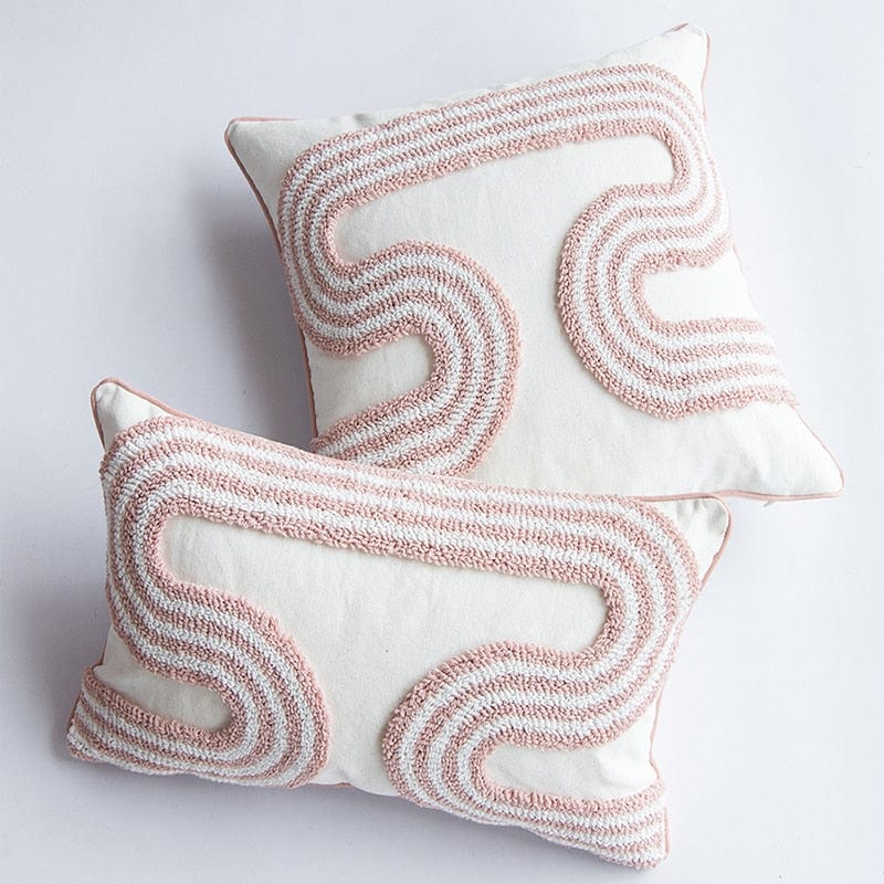 Abstract Loop-Tufted Pillow Skanto