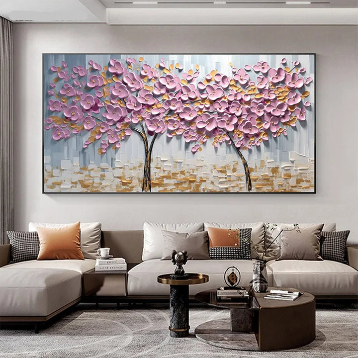 Abstrakt Kirsebærblomst Tre Veggkunst Fine Art Lerretsutskrifter Moderne Botaniske Blomsterbilder For Stue Soverom Kunst Dekor | Skanto