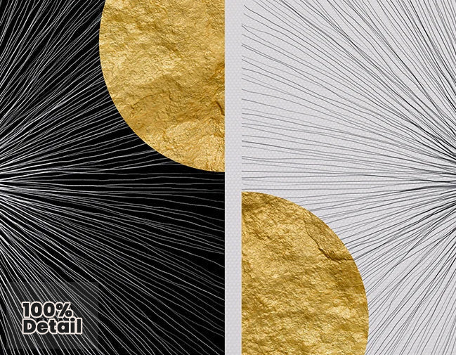 Minimalistiske Gyldne Sollinjer Abstrakt Veggkunst Fin Kunst Lerretsutskrifter Kvadratisk Format Bilder For Moderne Leiligheter Stue Kunst For Samtidsinteriører | Skanto