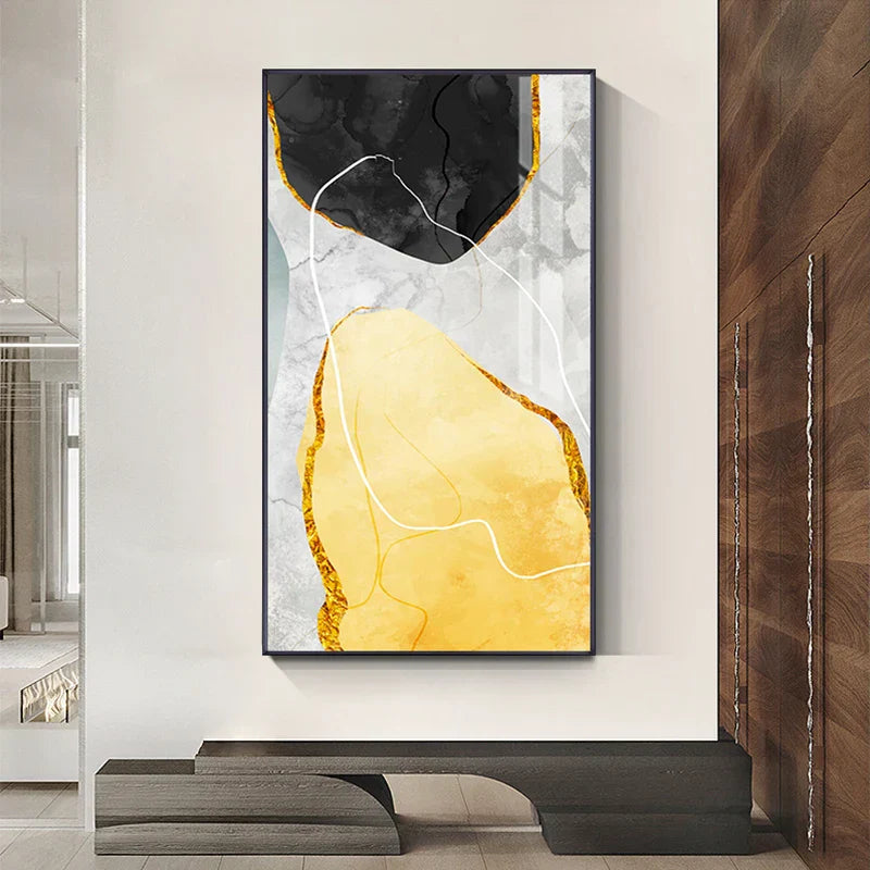 Abstrakt Zen Kiesel Veggkunst Fina Kunst Lerrettryk Nordic Geomorfe Bilder For Stue Soverom Entré Kunst Dekor | Skanto