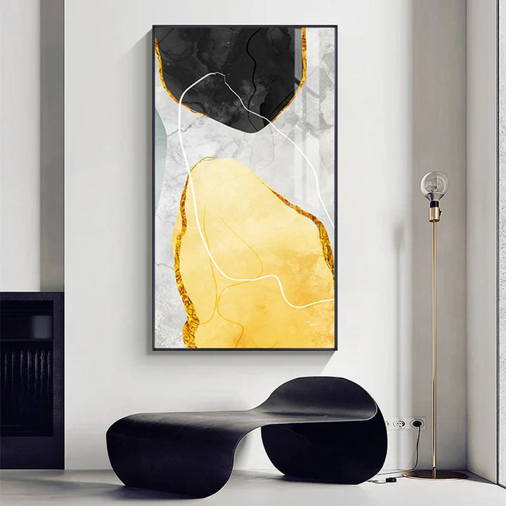 Abstrakt Zen Kiesel Veggkunst Fina Kunst Lerrettryk Nordic Geomorfe Bilder For Stue Soverom Entré Kunst Dekor | Skanto