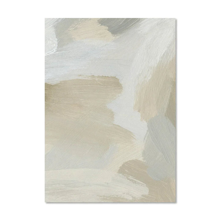 Nøytrale Farger Abstrakt Tykk Pensel Maleri Veggkunst Fin Kunst Lerret Utskrifter Plakater Bilder For Moderne Stue Soverom Kunst Dekor | Skanto