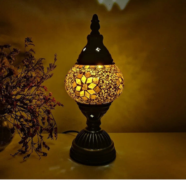 Mosaikk Fargerik Mønster Bordlampe Skanto