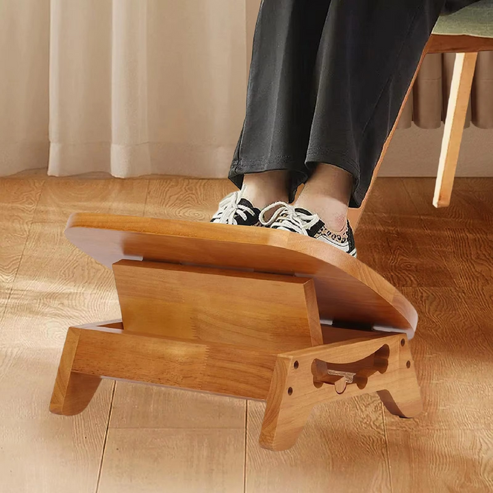 Skanto | Tre Fotstøtte Under Skrivebord – Ergonomisk Beinstøtte for Hjem & Kontor