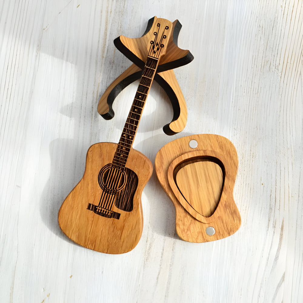 Skanto | Akustisk gitarplekter oppbevaringsboks