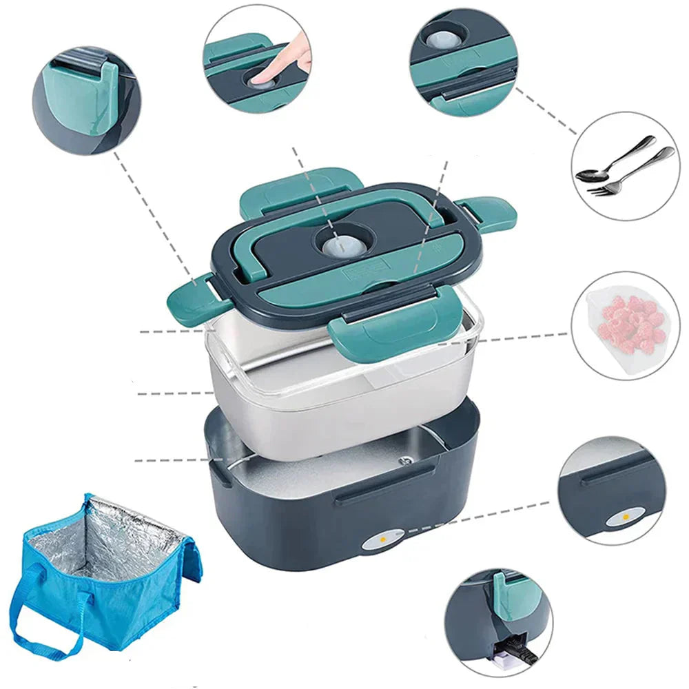 ThermoBox Elektrisk Lunsjboks – Varm mat på farten eller hjemme | Skanto