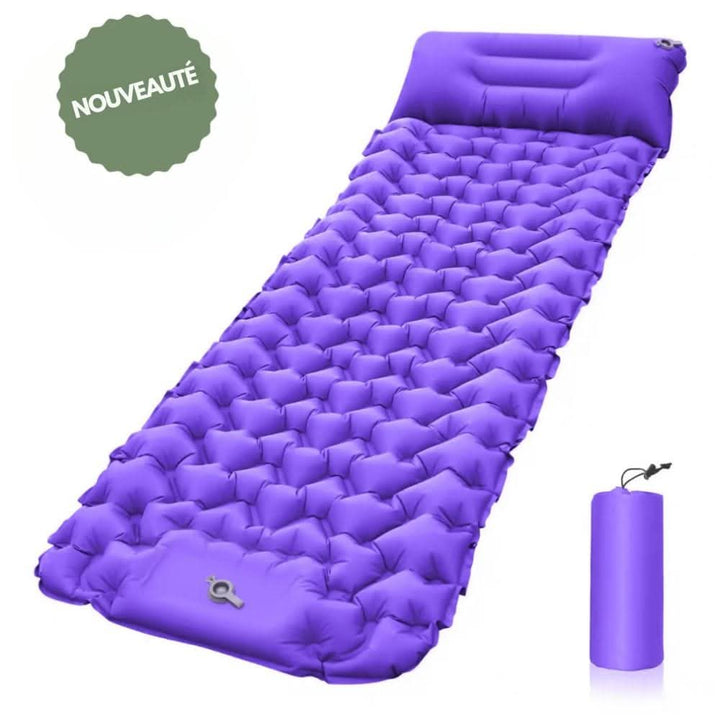 Skanto | Oppblåsbar Campingmadras med Fotpumpe & Ergonomisk Komfort