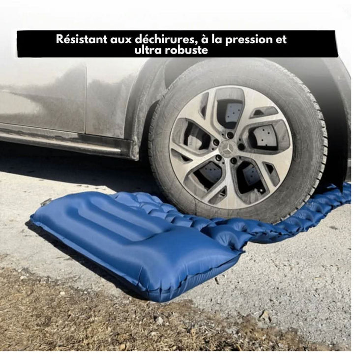 Skanto | Oppblåsbar Campingmadras med Fotpumpe & Ergonomisk Komfort