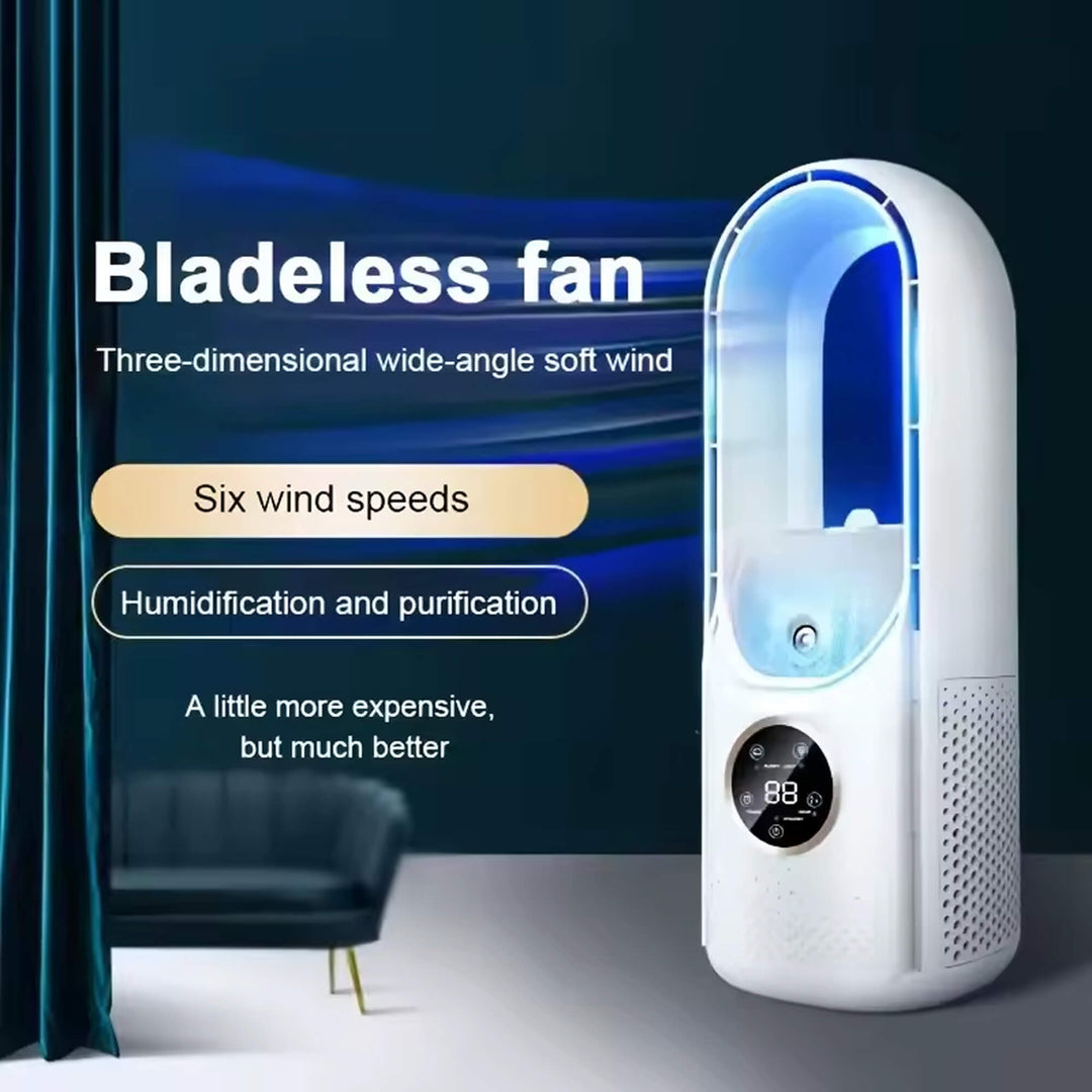 Skanto | Bladeless Portable Air Conditioner | Ultra-Stille, Ergonomisk Design & Ideell for Hjem- og Kontorbruk