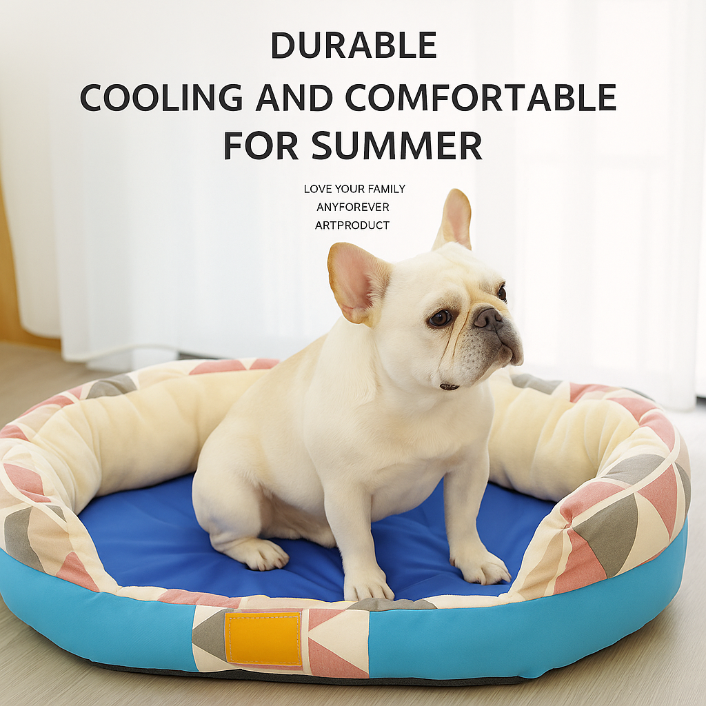 Aircooly Frenchie Kjøle seng – Ikke-isete myk pustende sommer gel kjølematte | Skanto