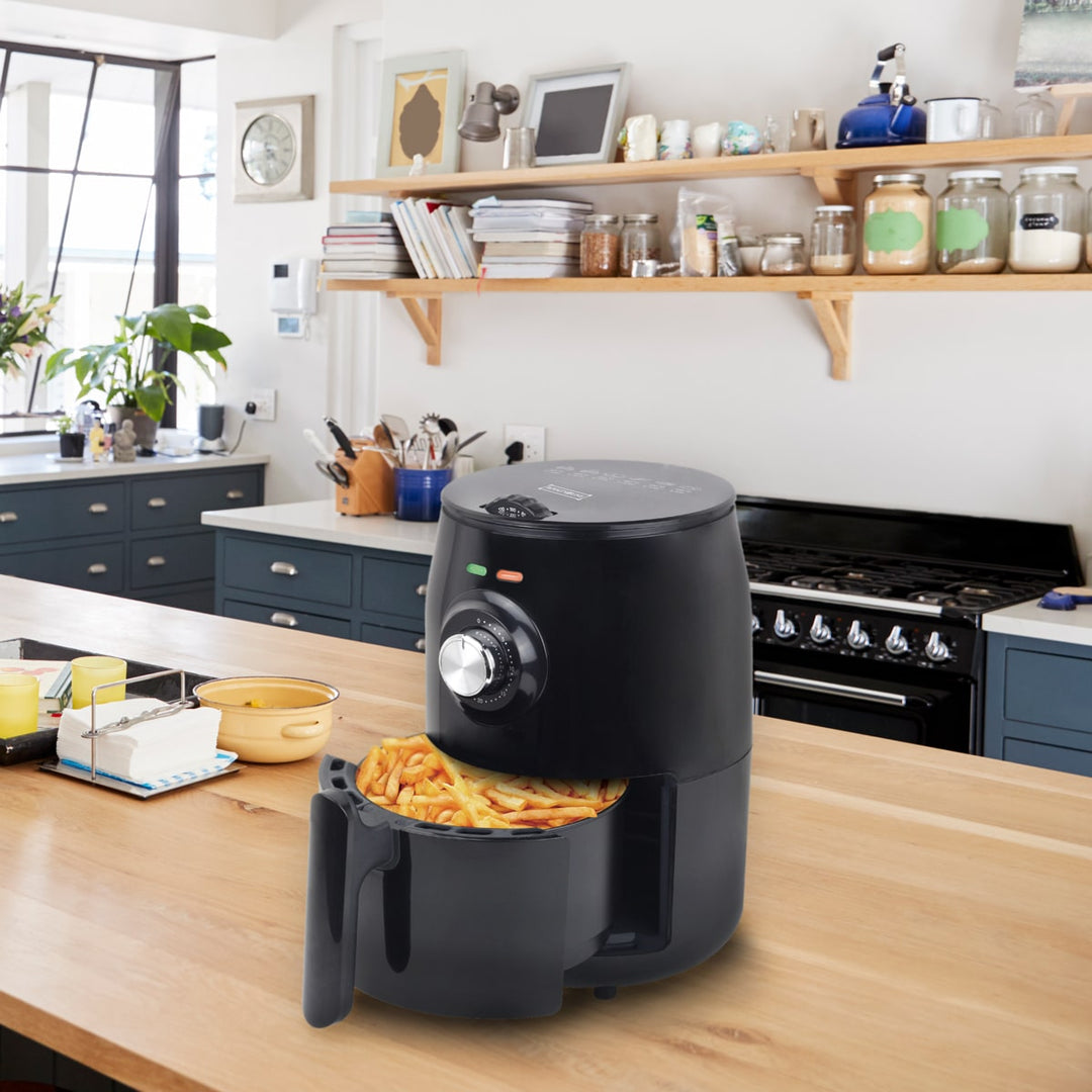 Air fryer hot air fryer 1.8 L. fra Royalty Line (lite fett: grilling, baking, steking og frityr) | Skanto
