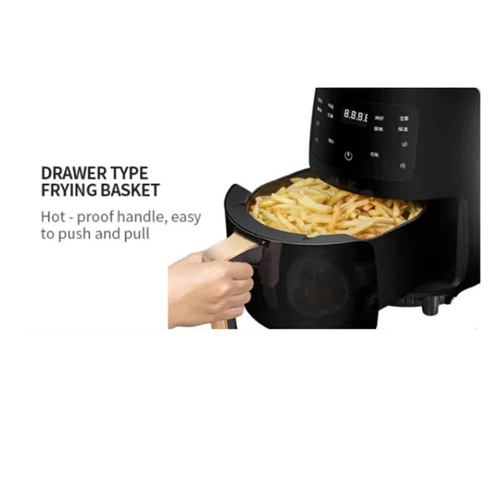 Airfryer 3.5 Liter (lite fett: Grilling, Baking, Steking og Fritering) | Skanto