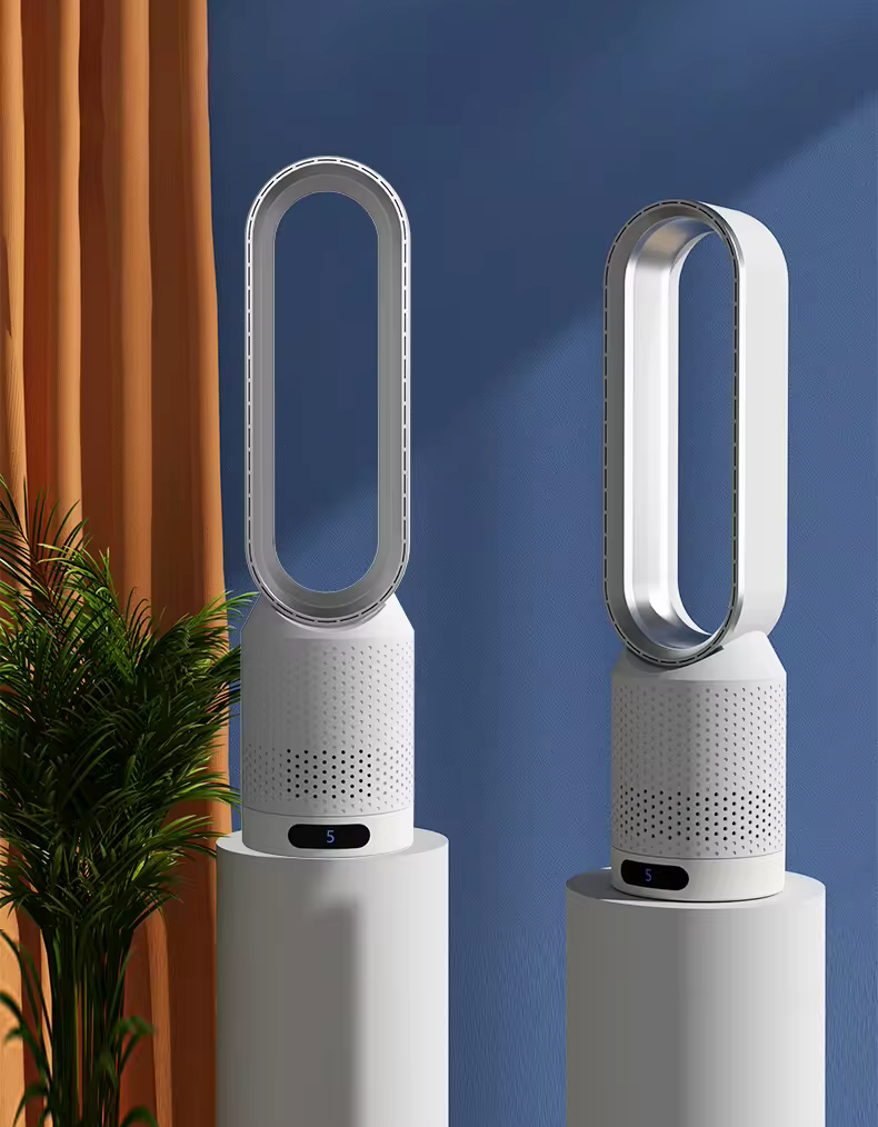 Skanto | Climora Silent Air Cooler | 3-i-1 Kjøling, Rensing & Forfriskning med 90° Olasjon