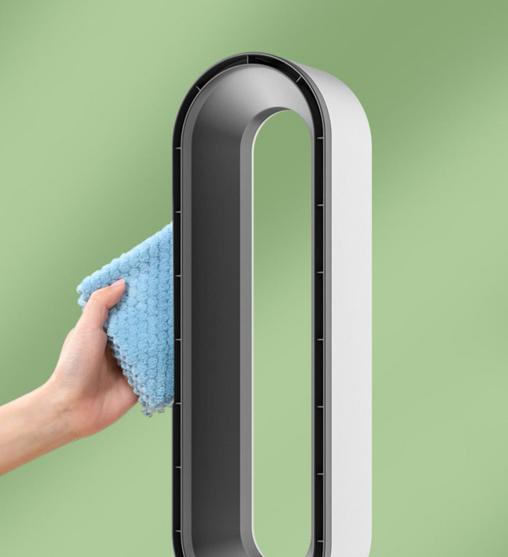Skanto | Climora Silent Air Cooler | 3-i-1 Kjøling, Rensing & Forfriskning med 90° Olasjon