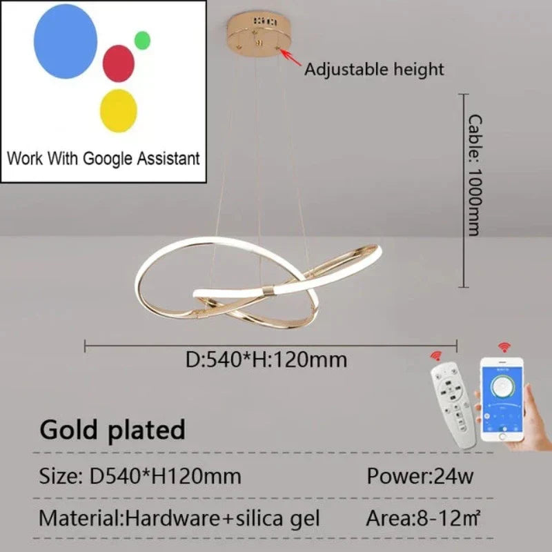 LightMaster Smart LED Pendellampe - Enkel installasjon og sikker feste | Skanto