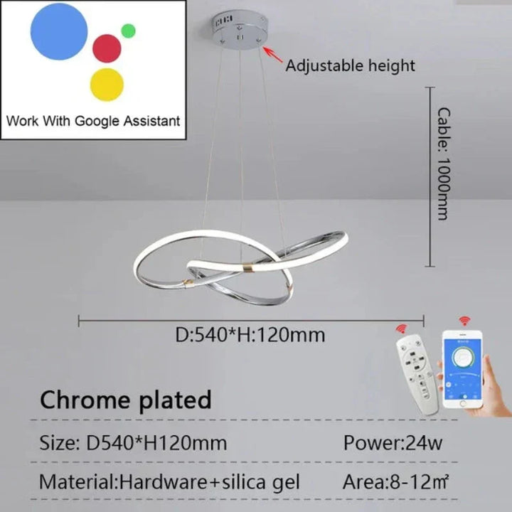 LightMaster Smart LED Pendellampe - Enkel installasjon og sikker feste | Skanto