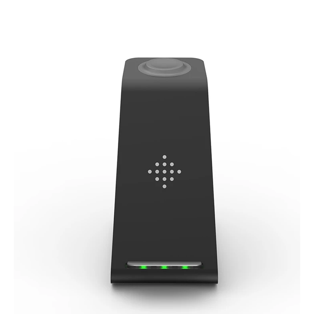 Skanto | 3-i-1 Trådlader for Smarttelefon, Smartklokke og Ørepropper