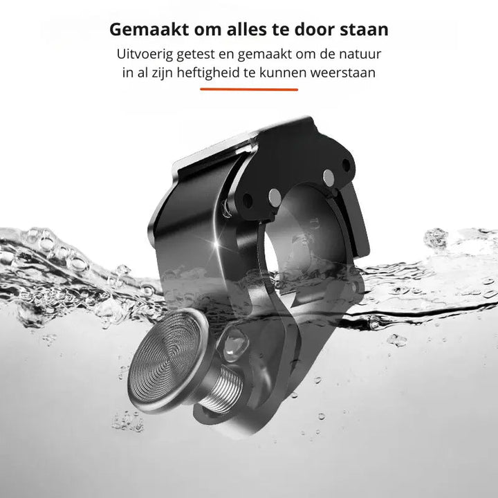 Aluminium sykkelklokke 100 dB lys | Skanto