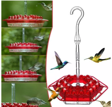 Skanto | NectarHex – Ant-bevis kolibri matar med 30 porter og UV-motstandsdyktig design