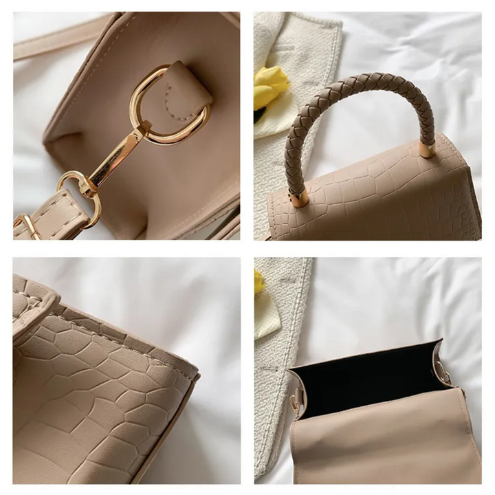 Style fjær Kvinners Håndveske laget av PU-lær med Crossbody reim | Skanto