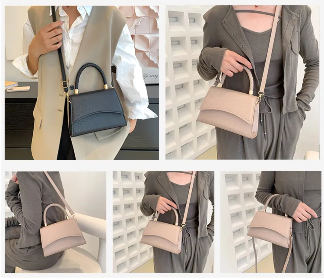 Style fjær Kvinners Håndveske laget av PU-lær med Crossbody reim | Skanto