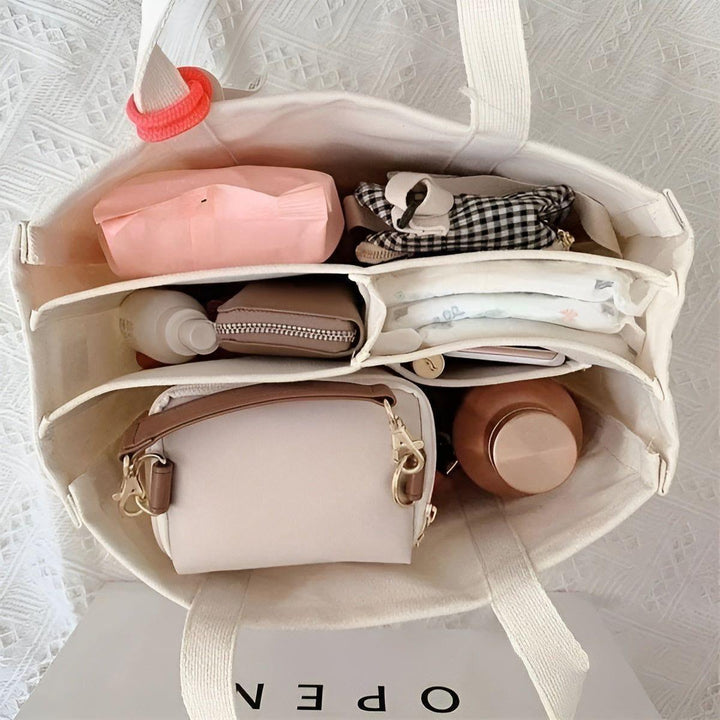 Skanto | Tavolaé Lær Tote Bag | Allsidig & Robust | Lett & Romslig | I Beige eller Svart