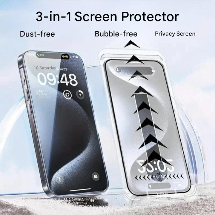 Skanto | iShield Personvern – 3-i-1 Personvern Glassfilm for iPhone