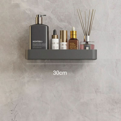 Skanto | Elegant Vegghylle for Stilfull Badorganisering uten Borrehull