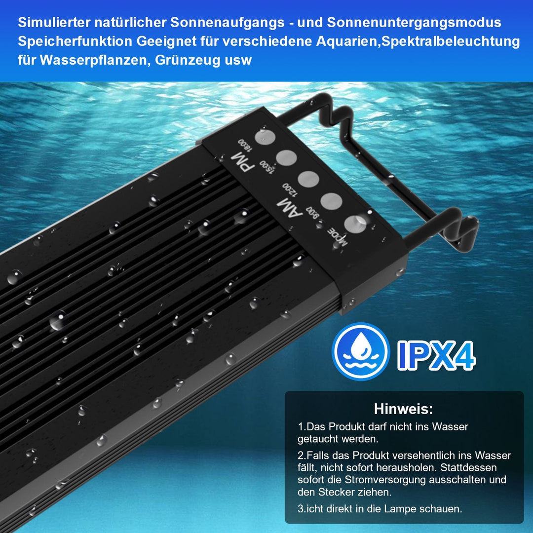 LED akvariebelysning 24/7 modus med timer | Skanto